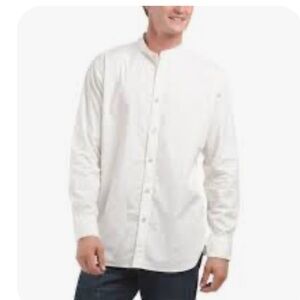 rag & bone Landon Poplin Men's Marshmallow‎ Casual Button Down Shirt XS